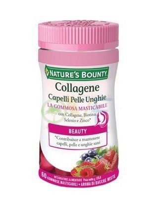 Nature's Bounty Collagene Capelli Pelle Unghie 60 gommose masticabili