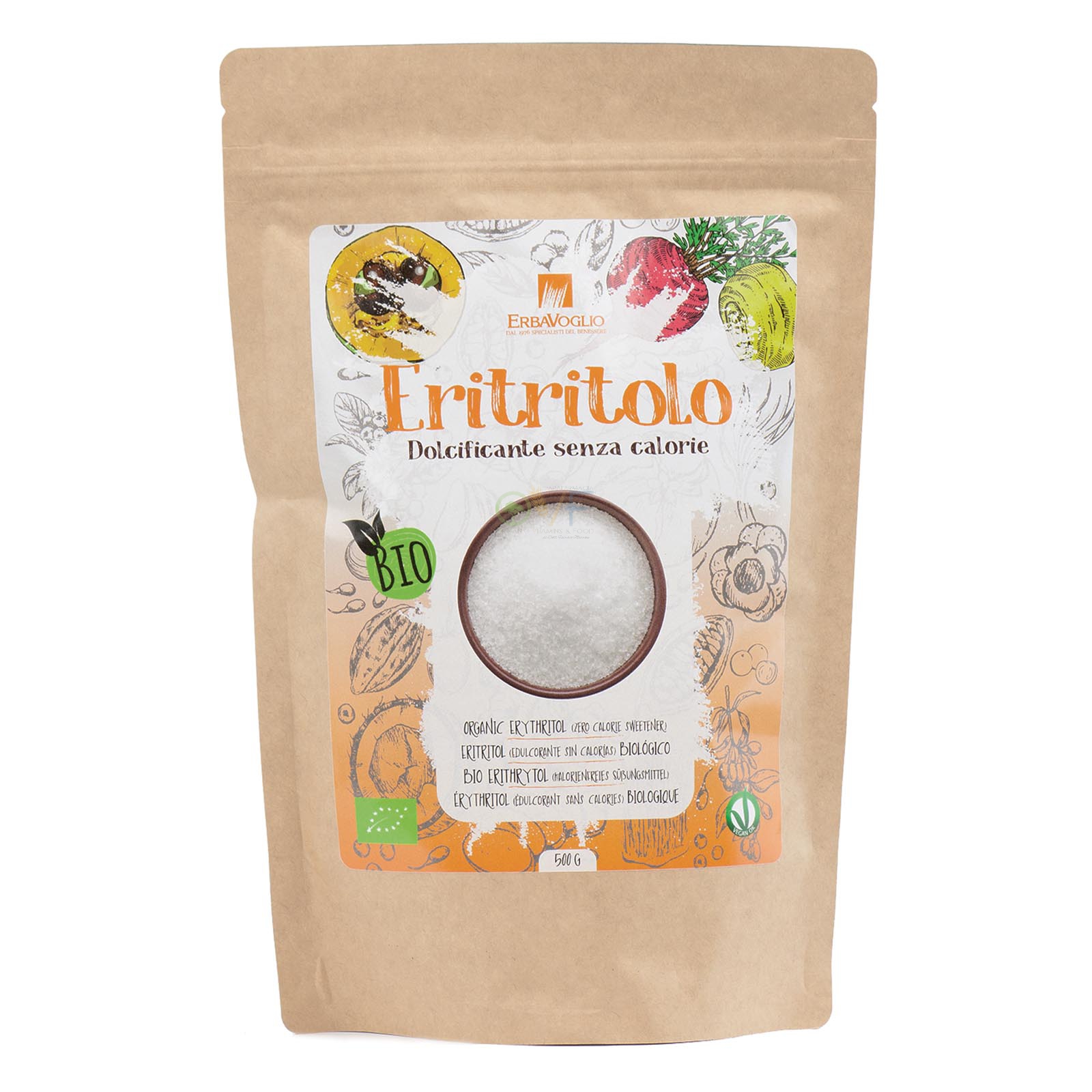 Erbavoglio Bio Eritritolo Bio 500g