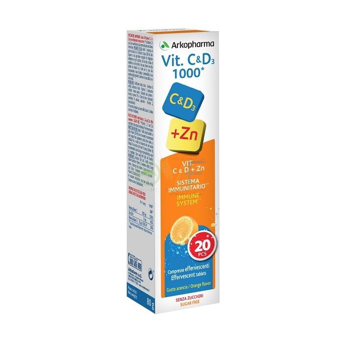 Arkofarm Vitamine Vit C&d+zn 20cpr Effe