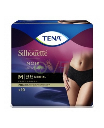 Tena Silhouette Noir M 10pz