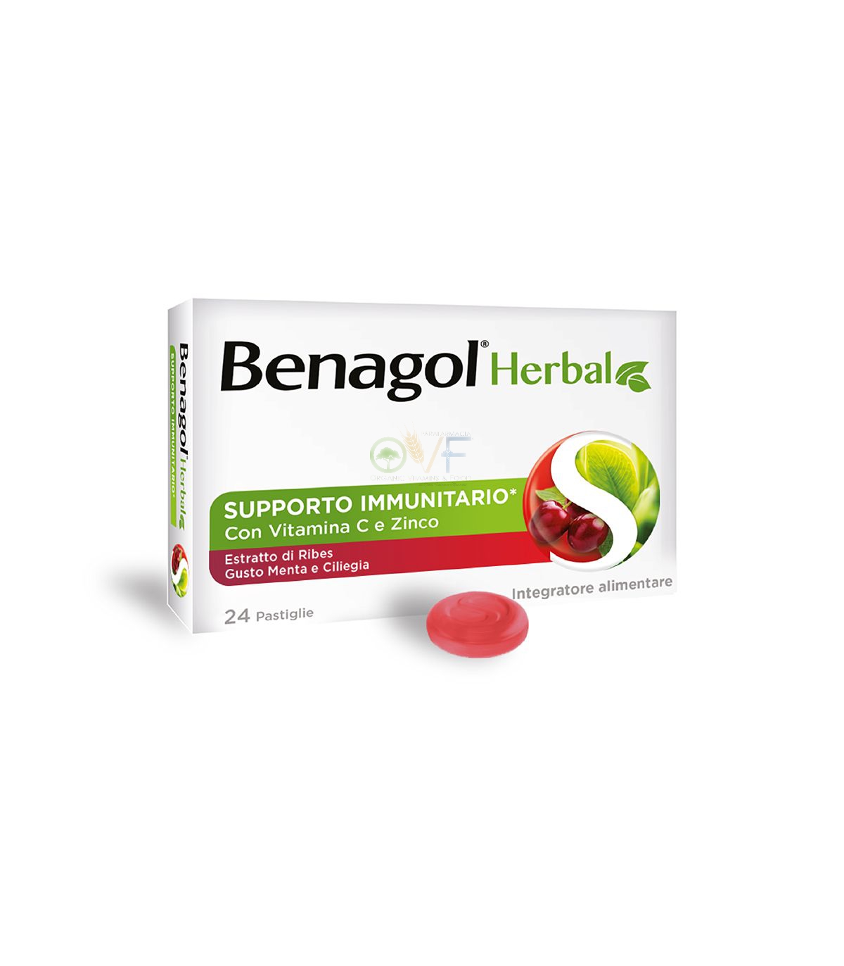 Reckitt Benckiser H.(it.) Benagol Herbal Menta Cil24past