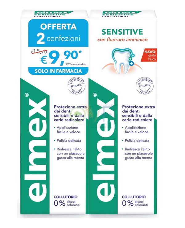 Colgate-palmolive Commerc. Elmex Sensitive Collutorio 2pz