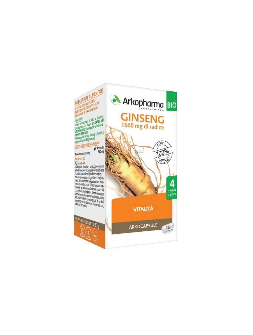 Arkofarm Arkocps Ginseng 45cps Bio