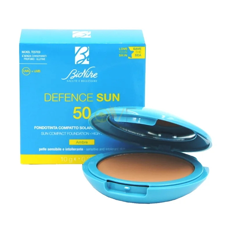 Defence Sun 50 Fondotinta Compatto 1 Ambre 10g