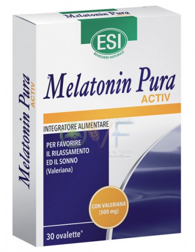 Esi Linea Sonno e Relax Melatonin Activ 1 mg Integratore 30 Ovalette