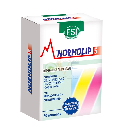 Esi Linea Controllo Colesterolo Trigliceridi Normolip 5 Integratore 60 Naturcaps