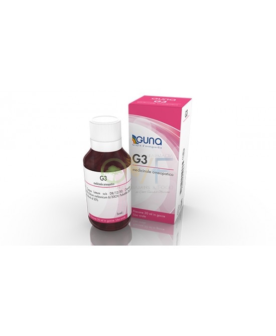  Guna G3  un rimedio omeopatico indicato in caso di disturbi funzionali del ciclo mestruale.
