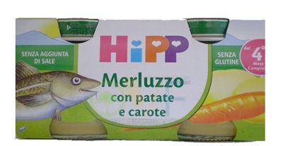 Hipp Bio Omogeneizzato Merluzzo-Verdure mesi 4+