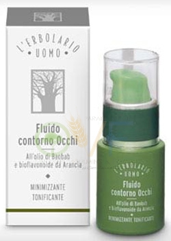 L'Erbolario Uomo Linea Baobab e Arancia Tonificante Fluido Contorno Occhi 15 ml