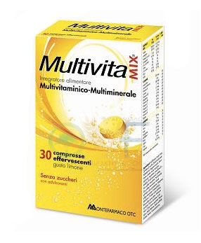 MultivitaMix Integratore Alimentare Multivitaminico 30 Compresse Effervescenti