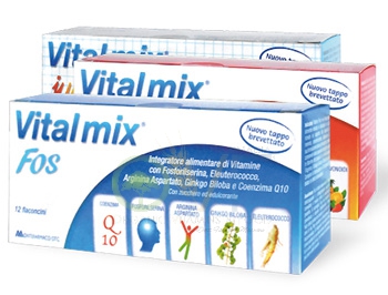 Vital mix Fos Energia per l'Organismo Tonico-Stimolante Vitamina B 12 Flaconcini