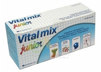Vital mix Junior Energia per l'Organismo Tonico con Vitamina B 12 Flaconcini