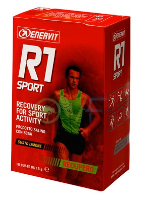 Enervit Sport Linea Recupero R1 Sport Prodotto Salino 10 Bustine Gusto Limone