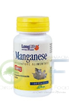 Long Life Linea Benessere dell'Organismo Integratore Manganese 100 Compresse