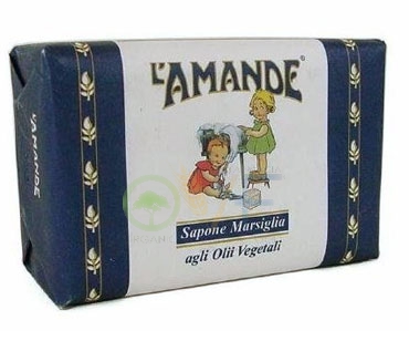 L'Amande Linea Marsiglia Sapone Solido Idratante Olio di Mandorle Dolci 200 g