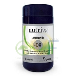 Nutriva Linea Antiossidante Antioxid-OX Integratore 30 Capsule Softgel