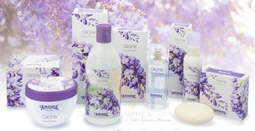 L'Amande Linea Aromatique Bagnoschiuma Glicine Idratante Lenitivo 400 ml