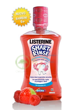 Listerine Linea Igiene Orale Collutorio Bambini Smart Rinse Frutti Rossi 500 ml