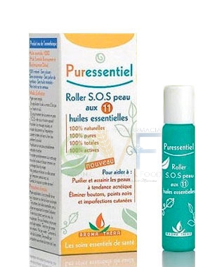 Puressentiel Linea Aromaterapia SOS Pelle Roller 11 Oli Essenziali 5 ml