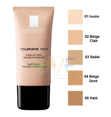 La Roche Posay Linea Toleriane Teint Fondotinta Mousse Effetto Mat 01 Ivoire