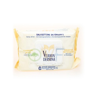 Vitamindermina Linea Corpo Trattamento Detergente 15 Salviette Monouso