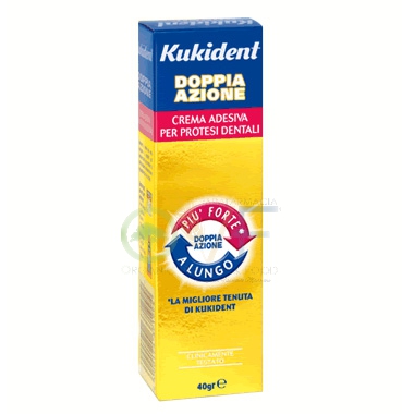 Kukident Linea Protesi Dentali Doppia Azione Crema Adesiva Protettiva 40 g