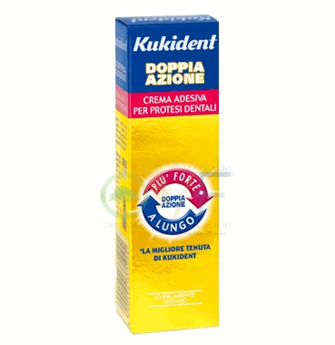 Kukident Linea Protesi Dentali Doppia Azione Crema Adesiva Protettiva 60 g