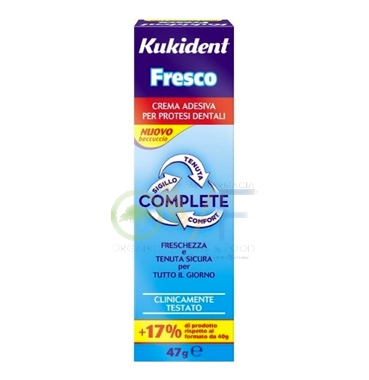 Kukident Linea Protesi Dentali Fresco Complete Crema Adesiva Protettiva 47 g
