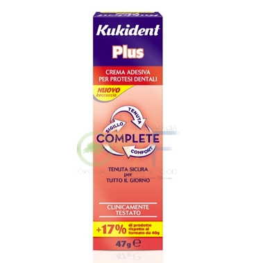 Kukident Linea Protesi Dentali Plus Complete Crema Adesiva Protettiva 47 g
