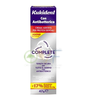 Kukident Linea Protesi Dentali Antibatterico Complete Crema Adesiva 47 g