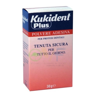 Kukident Linea Protesi Dentali Plus Tenuta Sicura Polvere Adesiva 30 g