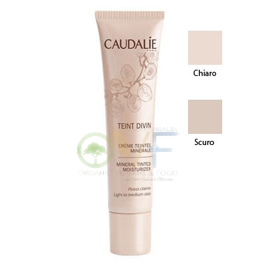 Caudalie Linea Make-up Teint Divine Crema Colorata Minerale Colore Scuro 30 ml