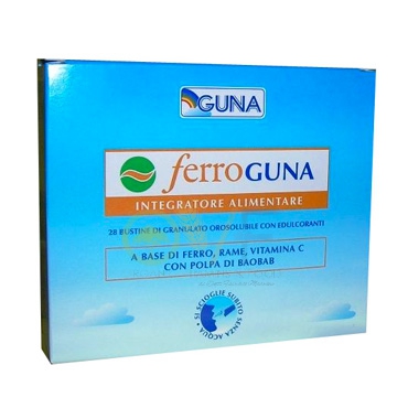 Guna Linea Vitamine Minerali ferroGuna Integratore Alimentare Ferro 28 Bustine