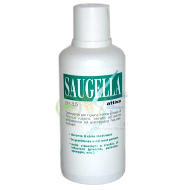 Saugella Linea Attiva Verde Dermoliquido Detergente Intimo Delicato 500 ml