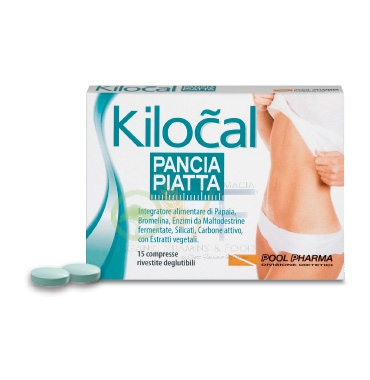 Kilocal Linea Intestino Sano Pancia Piatta Integratore Alimentare 15 Compresse