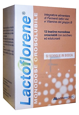 Lactoflorene Linea Fermenti Integratore di Fermenti Lattici 12 Bustine Orosolub