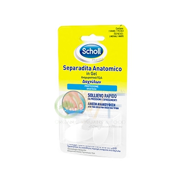 Scholl Linea Calli e Durezze Trattamento Dolore 2 Separadita Anatomici in Gel