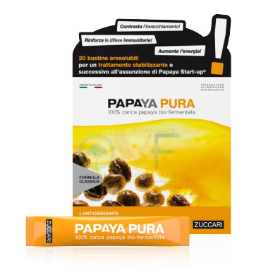 Zuccari Linea Benessere ed Energia Papaya Pura Bio-Fermentata 30 Stick Pack