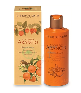 L'Erbolario Linea Accordo Arancio Frizzante Tonificante Bagnoschiuma 250 ml