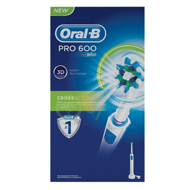 Oral-B Linea Igiene Dentale Quotidiana Pro 600 CrossAction Spazzolino Elettrico