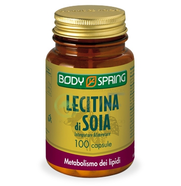 Body Spring Linea Colesterolo Lecitina di Soia Integratore Alimentare 100Capsule