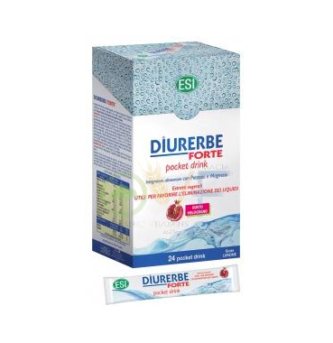 Esi Linea Drenante Depurativa Diurerbe Forte Integratore 24Pochet Drink Melogran
