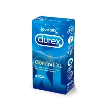 Durex Linea Classic Profilattici Comfort XL Confezione con 6 Profilattici Extra