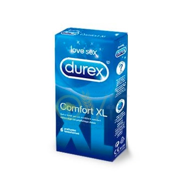 Durex Linea Classic Profilattici Comfort XL Confezione con 6 Profilattici Extra