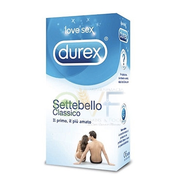 Durex Linea Classica Settebello Cassico Condom Confezione con 12 Profilattici