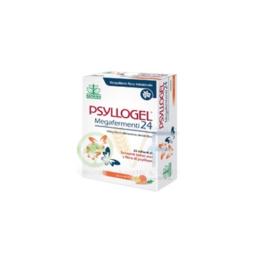 Nathura Linea Intestino Sano Psyllogel Megafermenti 24 Integratore 12 Buste ACE