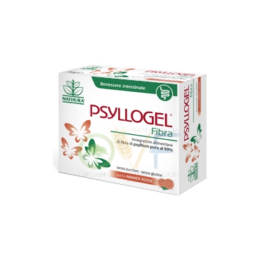 Nathura Linea Intestino Sano Psyllogel Fibra Integratore 20 Buste Arancia Rossa
