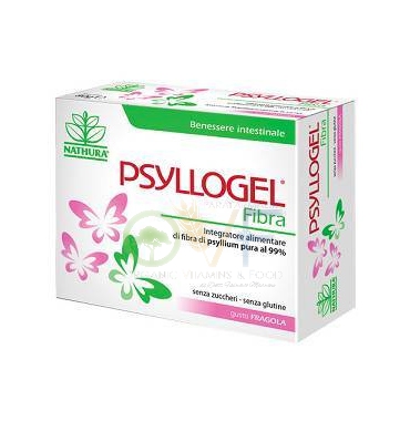Nathura Linea Intestino Sano Psyllogel Fibra Integratore 20 Buste Fragola