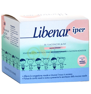 Libenar Linea Pulizia e Salute del Naso Soluzione Ipertonica 30 Flaconcini 5 ml