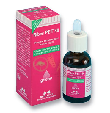 N.B.F. Lanes Linea Animali Domestici Ribes Pet 80 Integratore Cani Gatti Gocce